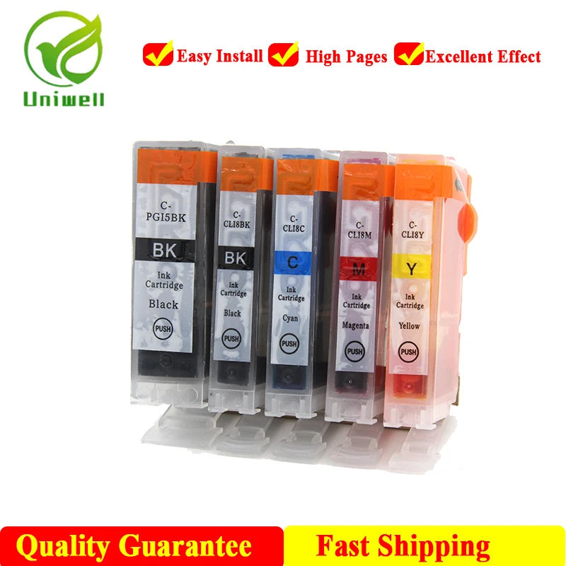 PGI-5BK CLI-8BK Compatible ink cartridge For Canon PGI5 CLI8 iP4200 iP4300 iP4500 iP5200 MP500 MP530 MP600 MP610 printer PGI5BK