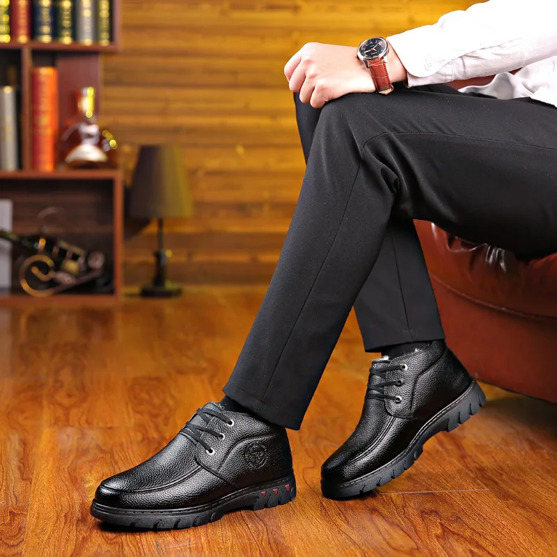 Luxury Brand Men Winter snow Boots Warm Thicken Men's Ankle Boots bot Fashion Male Business Office Formal Leather safety Shoes - AliExpress 322 Luxury Brand Men Winter snow Boots Warm Thicken Men's Ankle Boots bot Fashion Male Business Office Formal Leather safety Shoes - AliExpress 322