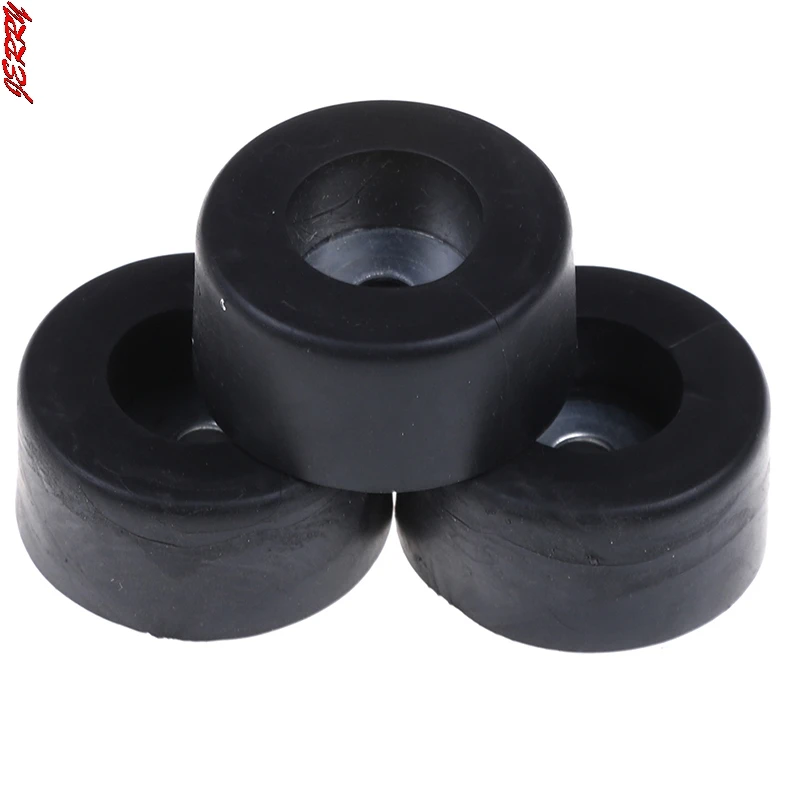 New 4 Durable Black 38mm X 19mm Cabinet Rubber Feet Shock Absorption Pad Base Large Chassis Speakers