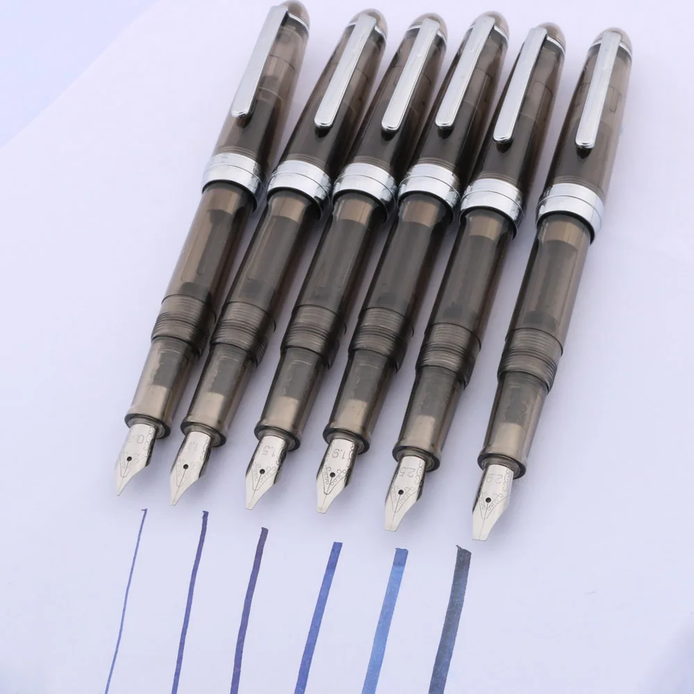 plastic transparent gray student practice calligraphy parallel wide Fountain Pen