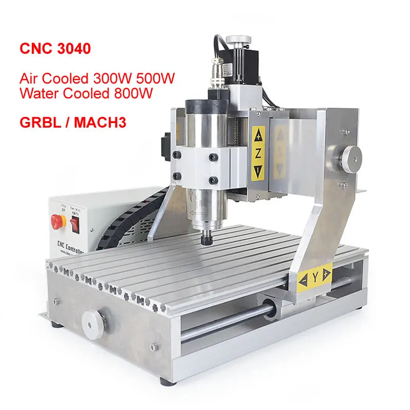 800W 300W 500W CNC Router Engraver 3040 USB Metal Engraving Milling Cutting Machine 4030 CNC Cutter GRBL MACH3 Optional 110/220V