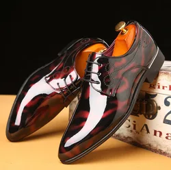 Patent Leather Oxford Shoes For Men Dress Shoes Men Formal Shoes Pointed Toe Business Wedding Plus Size  men dress shoe