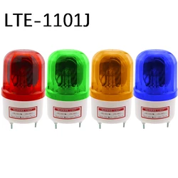 Dc12v/24v dc110v/220v vermelho amarelo verde azul girando luz de advertência lâmpada para industrial LTE-1101 luz indicadora