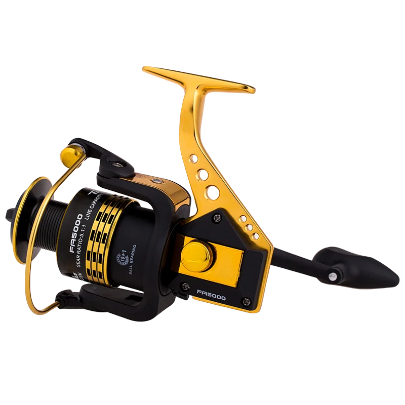 Spinning Wheel Fishing Reel Full Metal Wire Cup Spinning Wheel Strong Left Right Folding Rocker Arm Sea Pole Carretilha De Pesca