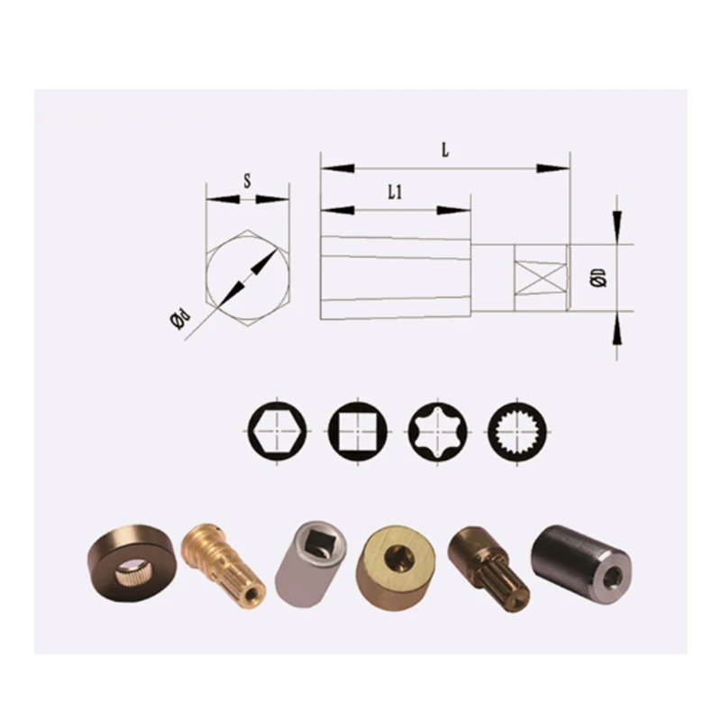 2pcs/lot Rotate Inner Hexagon Punch Head Punch Pin For CNC Machine And Other Type Can be Customized