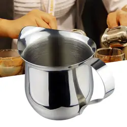 60/90/150/240ml Milk Jugs Stainless Steel Milk Frothing Jugs Coffee Pitcher Pull Flower Cup Cappuccino Coffee Pot Espresso Cups