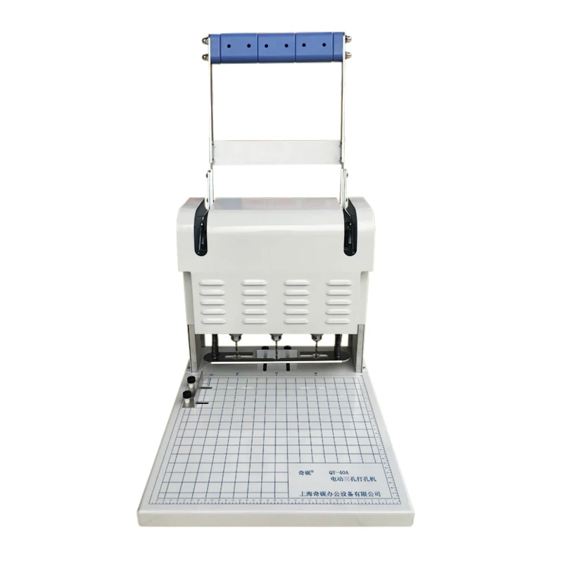 

Электрическая машина для штамповки с тремя отверстиями, 220 В, машина для переплета файлов, сверло 3 мм, машина для переплета проволоки, машина для перфорации бумаги QY-40A