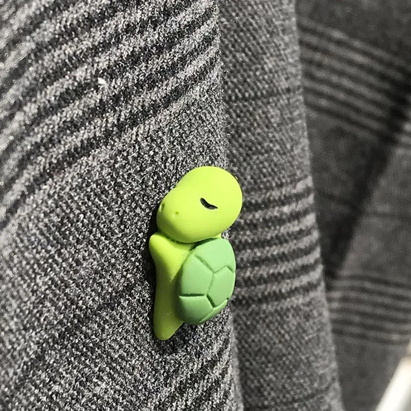 Creative Cartoon Cute Animal Green Brooch Turtle Elephant Rabbite Brooch Funny Fashion Jewelry