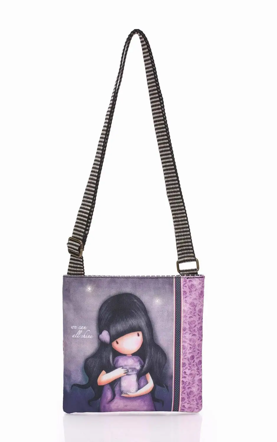 Cartoon little girl messenger bag school bag shoulder bag