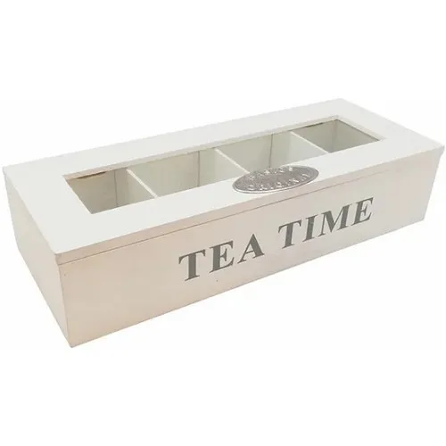 Kasper Tea Box With Lid Bamboo Tea Box 30x12x7 cm