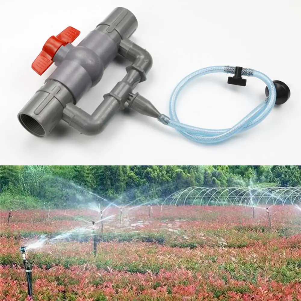 32/40/50/63mm Venturi Tube Small-size Light-weight Easy to Operate Gardening Irrigation Fertilizer Injector with Switch