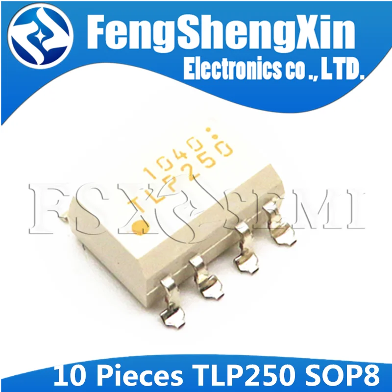 Couremplaçant photoélectrique optoisolateur IC, TLP250 TLPSlead TLP351 TLP350 TLP358 TLP352 DIP-8 SOP-8, 10 pièces/lot