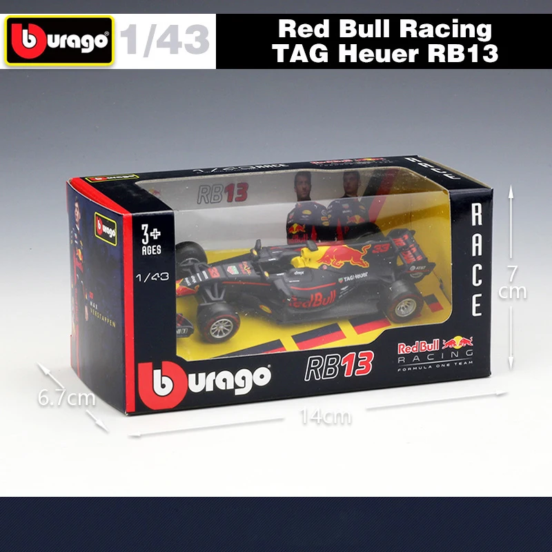 Bburago Diecast 1:43 Scale F1 Red Bull Racing F1 Car RB16&15&14 Infiniti Racing Team Alloy Toy Formula 1 Car Model Kid Gift