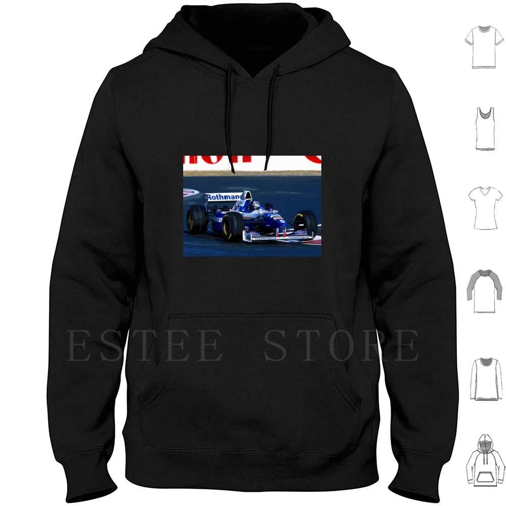 Damon Hill Racing His 1996 Car At The Japanese Grand Prix Hoodies Long Sleeve Racecar Racing Racecars Sports Fia