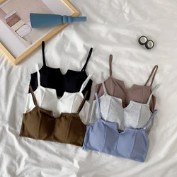 Push Up Bras For Women Sexy Lingerie Squareneck Bra Crop Tops Cotton Bra Female Comfy Underwear Intimates Wireless Brassiere