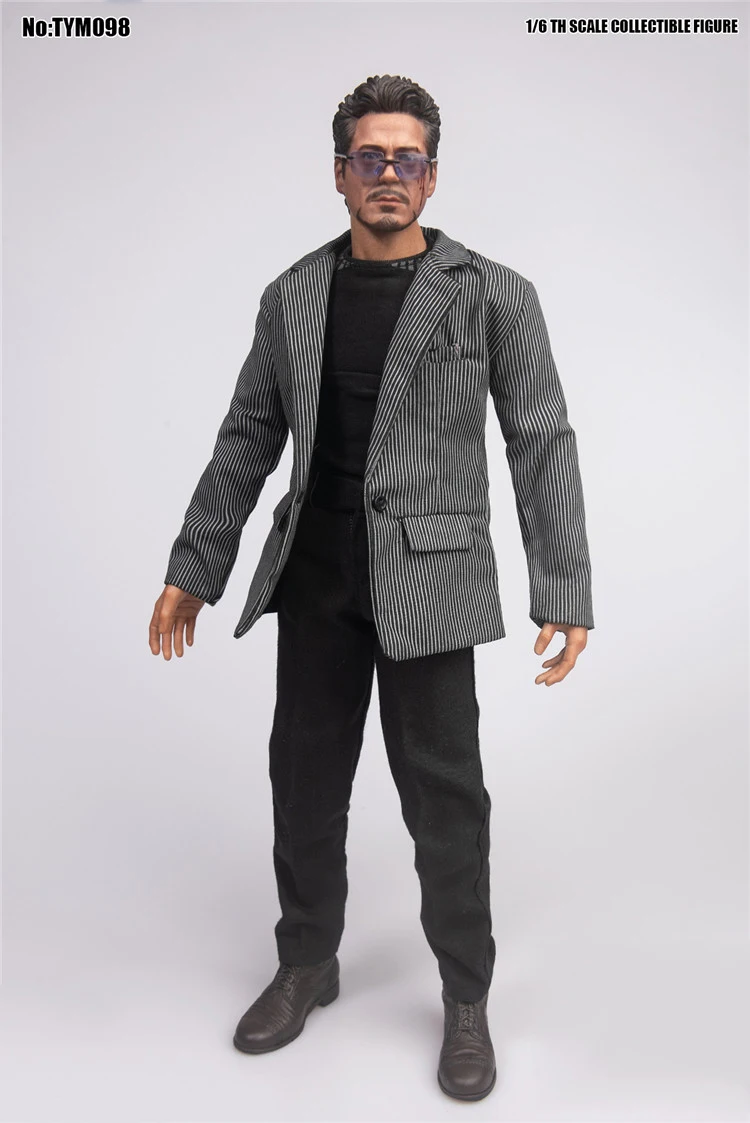 

New Arrival TYM098 1/6 Scale Tony Suit Trendy For Handsome Man 12" Soldier Doll Costume In Stock