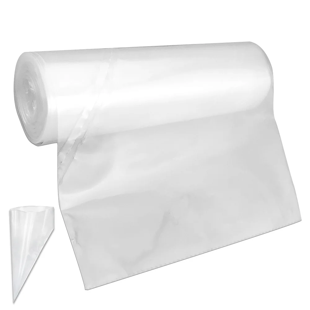 50 Uds./rollo de bolsa de repostería desechable, glaseado, pastel, magdalenas, bolsas de decoración, pastel de Fondant, crema, punta de pastelería, herramientas para hornear