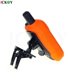 Silicone Protect Case Skin + Car Air Vent Holder Cradle Mount Bracket for Garmin Alpha 100 Alpha100 Accessories