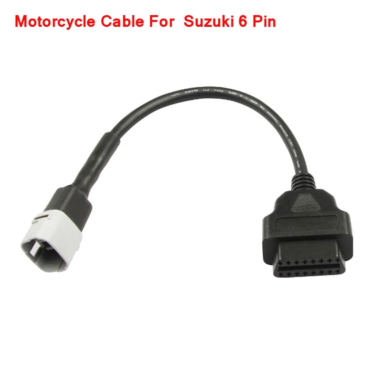 OBD Cavo Moto Per Suzuki 6 Spille Spina del Cavo Cavo Diagnostico 6 Spille per OBD2 16 Spille Adattatore