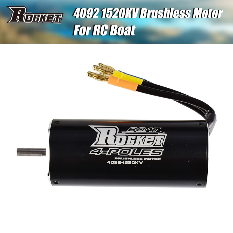 

Rocket 4092 Waterproof Brushless Motor 1520KV 4 Poles for Traxxas M41 Catamaran Spartan 1000mm RC Boat