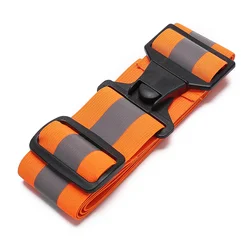 AYKRM Reflective Elastic Waist Belt High Visibility Work Outdoor Sports Traffic Adjustable Waist Strap Safety Vest Running 125CM