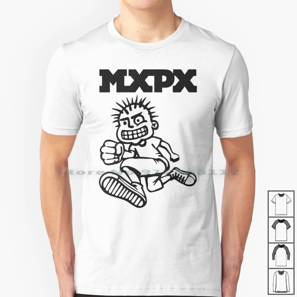 Mxpx Punk Head T Shirt 100% Cotton Punk Metal Mxpx Band Afi Music Alternative Greenday Nofx Blink 182