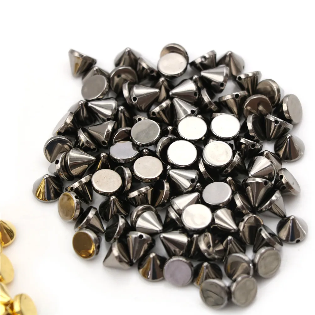 100 Pcs/lot DIY Bead Crafts Riveting Garment Studs Nail Punk Rock For Bags Dress Clothes Wedding Sew on Spike Rivet