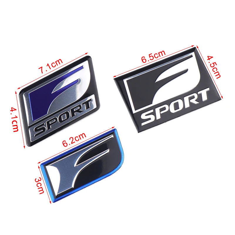 Car Styling 3D F Sport Badge Sticker Tail Trunk Body Fender Decor Decal for Lexus CT200h ES LS IS GS LC RC GC RX UX NX LX GX