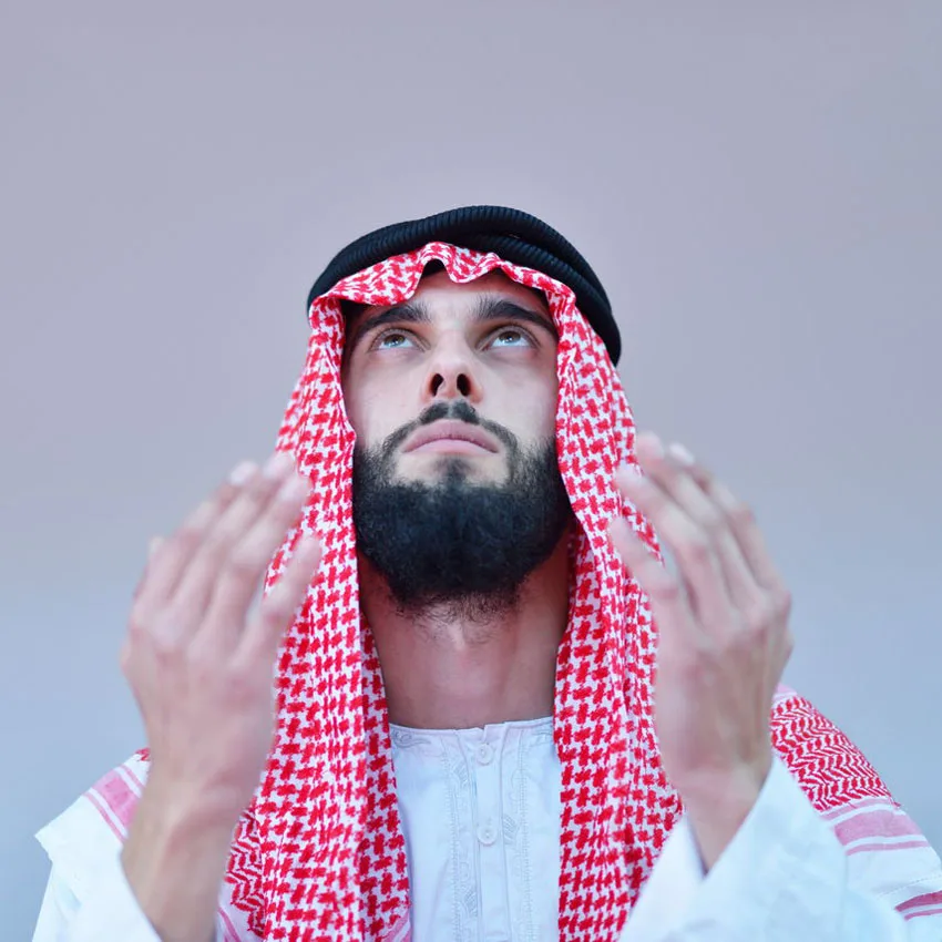 Islamic Clothing Man Saudi Arabic Dubai Traditional Costumes Muslim Accessories Turban Praying Hat Plaid Head Scarf 135*135cm