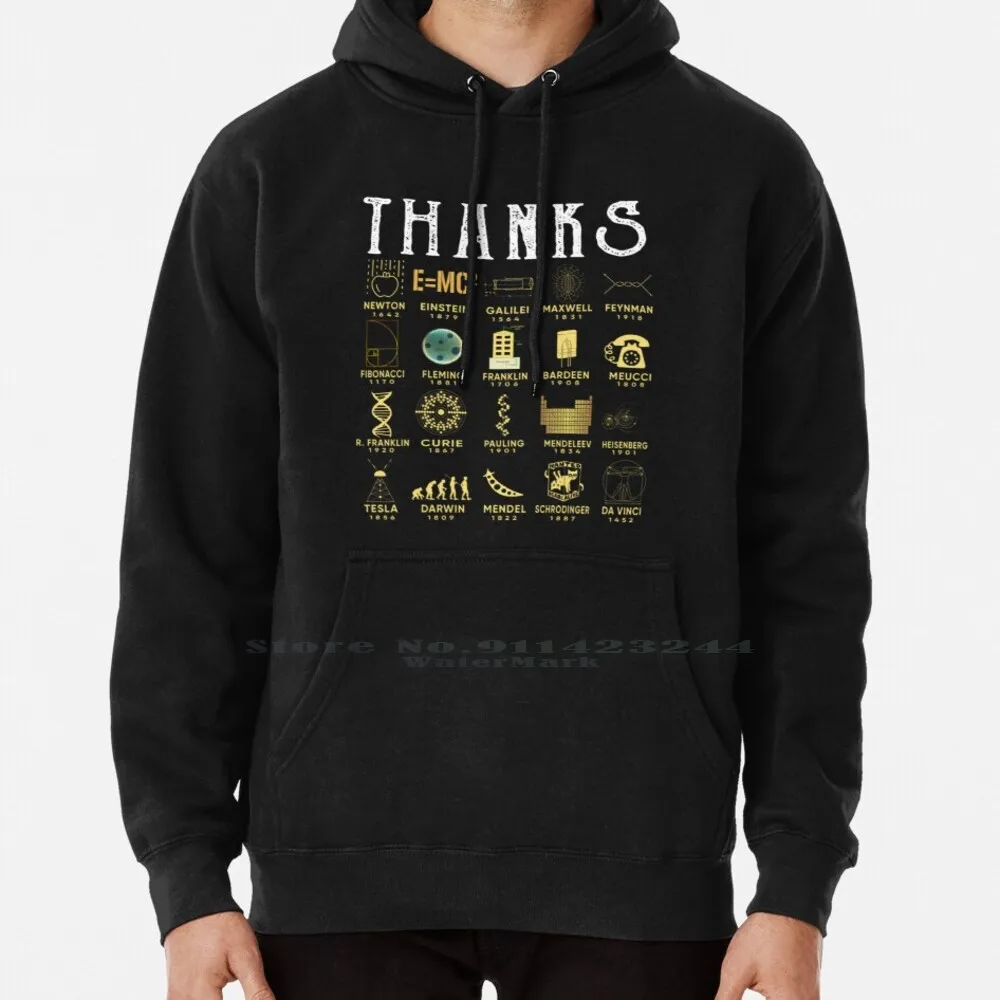 Thanks Scientists Hoodie Sweater 6xl Cotton Astronomy Biology Chemistry Galaxy Math Physics School Teacher Thanks Science