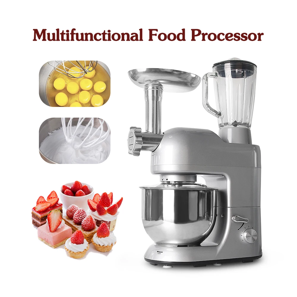 ITOP Professional Mixer Multifunctional Food Processor Sausage Stuffer Juicer Meat Dough Egg Mixing Meat Grinder Chef Machine