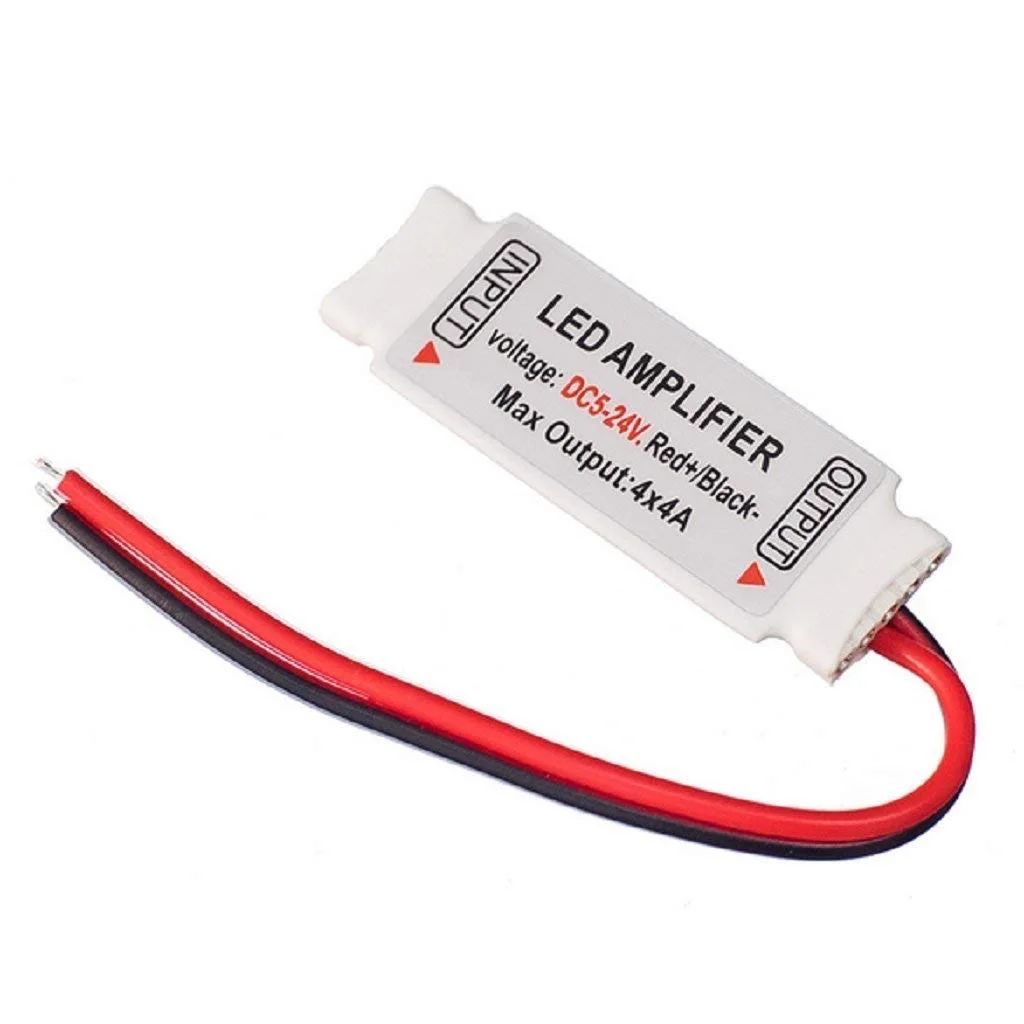 LED Mini RGB RGBW Amplifier 4PIN 5PIN Signal Controller DC 5V 12V 24V Channel Ultra Slim Portable Tepeater For 5050 Strip Light