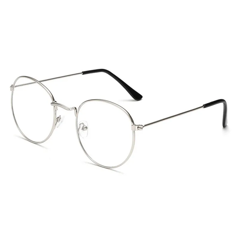 Seemfly Classic Reading Glasses Metal Round Frame Presbyopia Eyeglasses Men Women Computer Goggle Optical Spectacles 0 To +4.0