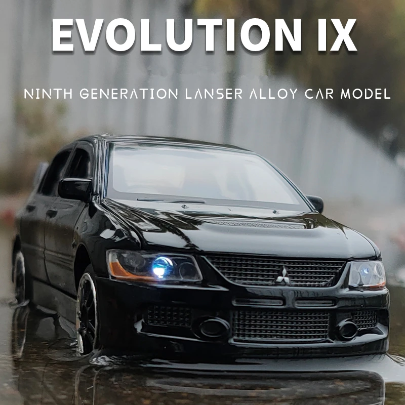 1:32 Mitsubishis Lancer Evolution IX 9 Alloy Racing Car Model Diecast Simulation Metal Toy Vehicle Car Model Collection Kid Gift