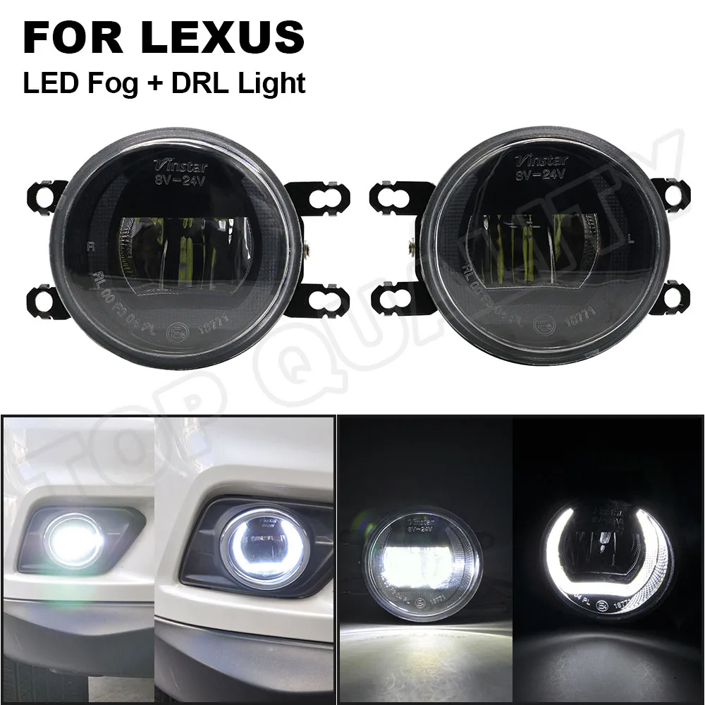 

LED Fog Light DRL Driving Daytime Running Light For Toyota RAV4 Camry Solara Yaris Corolla Prius For Lexus IS250 IS350 GS350