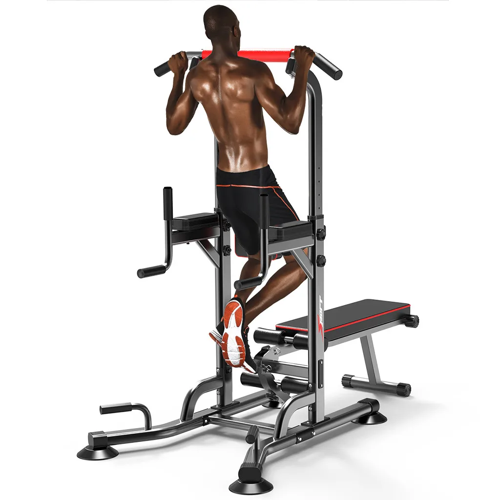 Adult Muscle Training Fitness Equipment Power Tower Dip Station Pull Up Bar Height Adjustment Horizontal Bar Pull Up Bar Indoor