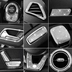For Mercedes Benz A Class W177 2018 2019 2020 2021 A180 A200 A220 A250 A35 AMG Center Console Trim Diamond Cover Crystal Sticke