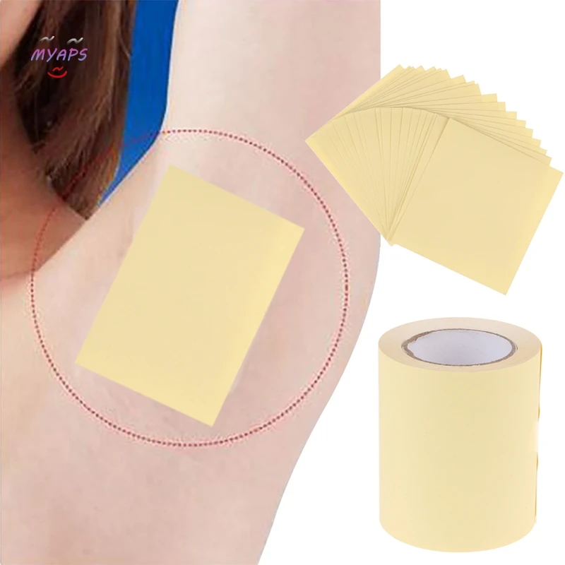 1Roll /20 Sheets Transparent Antiperspirant Sticker Disposable Armpit Prevent Sweat Pads Underarm Dry Dry Keep Dry Sticker