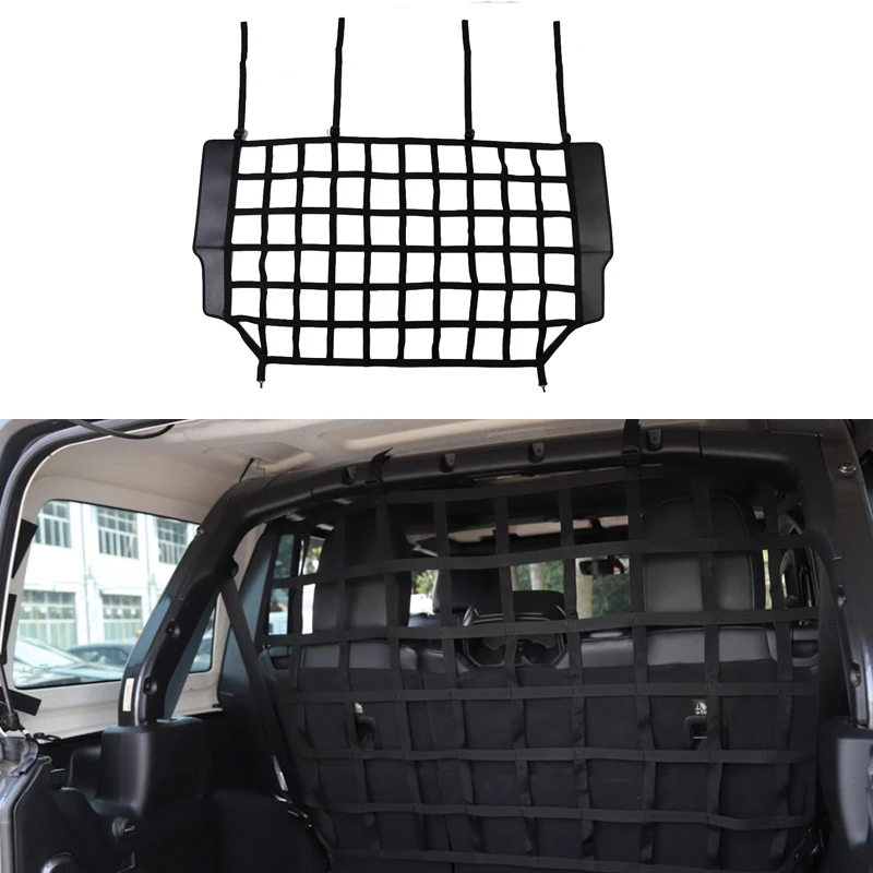 

Interior Mouldings For Jeep Wrangler JK JL 2007-2015 2016 2017 2018 2019 Pet Separation Net Fence Car Trunk Cargo Safety Net