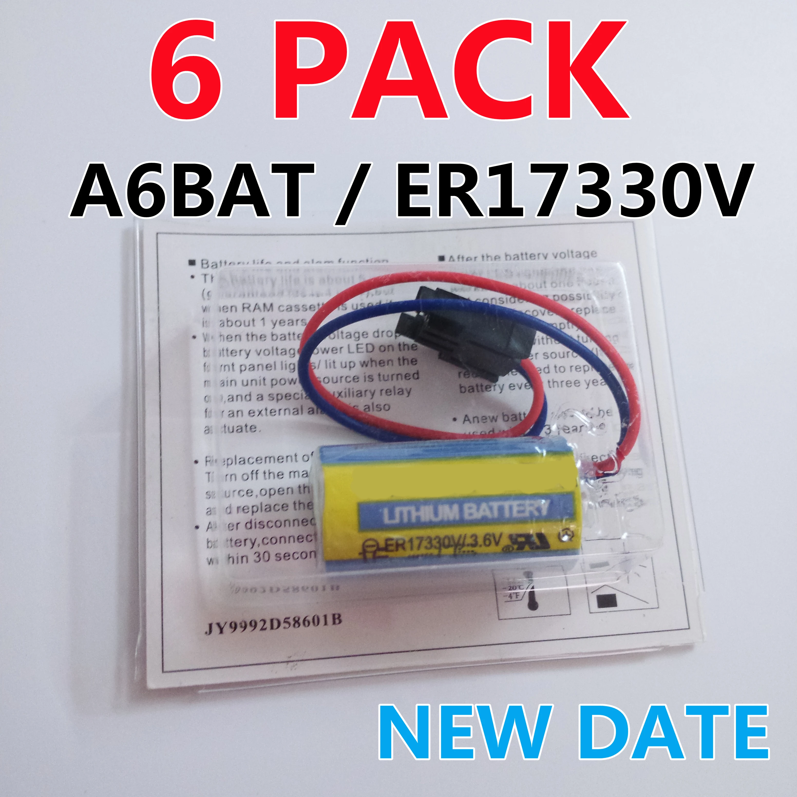 6 PACK Original NEW ER17330V A6BAT 3.6V Battery For Servo