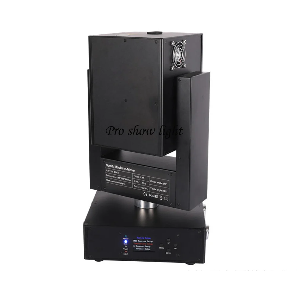 Dj Equipment Professional Cold Spark Machine 750W Moving Head Spark Machine DMX Firework Cold Spark Fountain Machine For Wedding