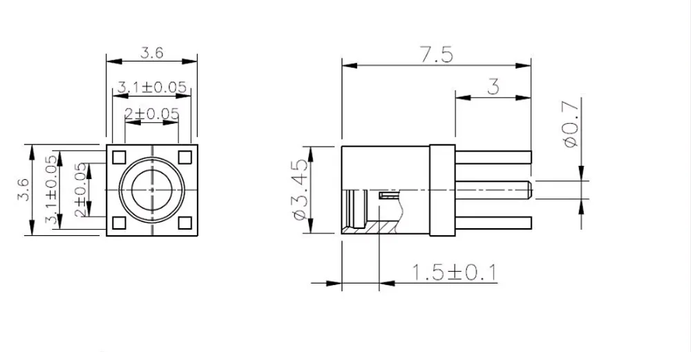 20 Stück MMCX Buchse Steckverbinder Kopfhörer IEM In-Ear-Monitor Teile – Detail 1
