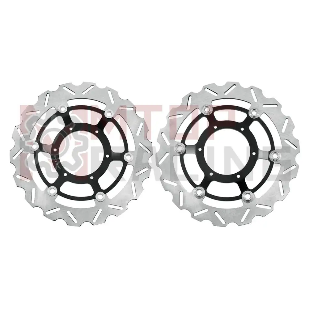 Pair Front Brake Discs for Honda VTX1800 2002 2003 2004 2005 2006 2007 2008 Brake Rotors 296mm