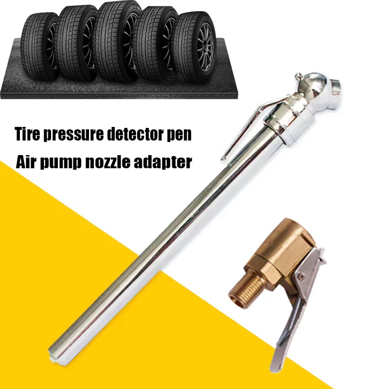 For 70mai portable electric vehicle air pump thread air nozzle adapter inflatable quick connector + tire pressure detection pen