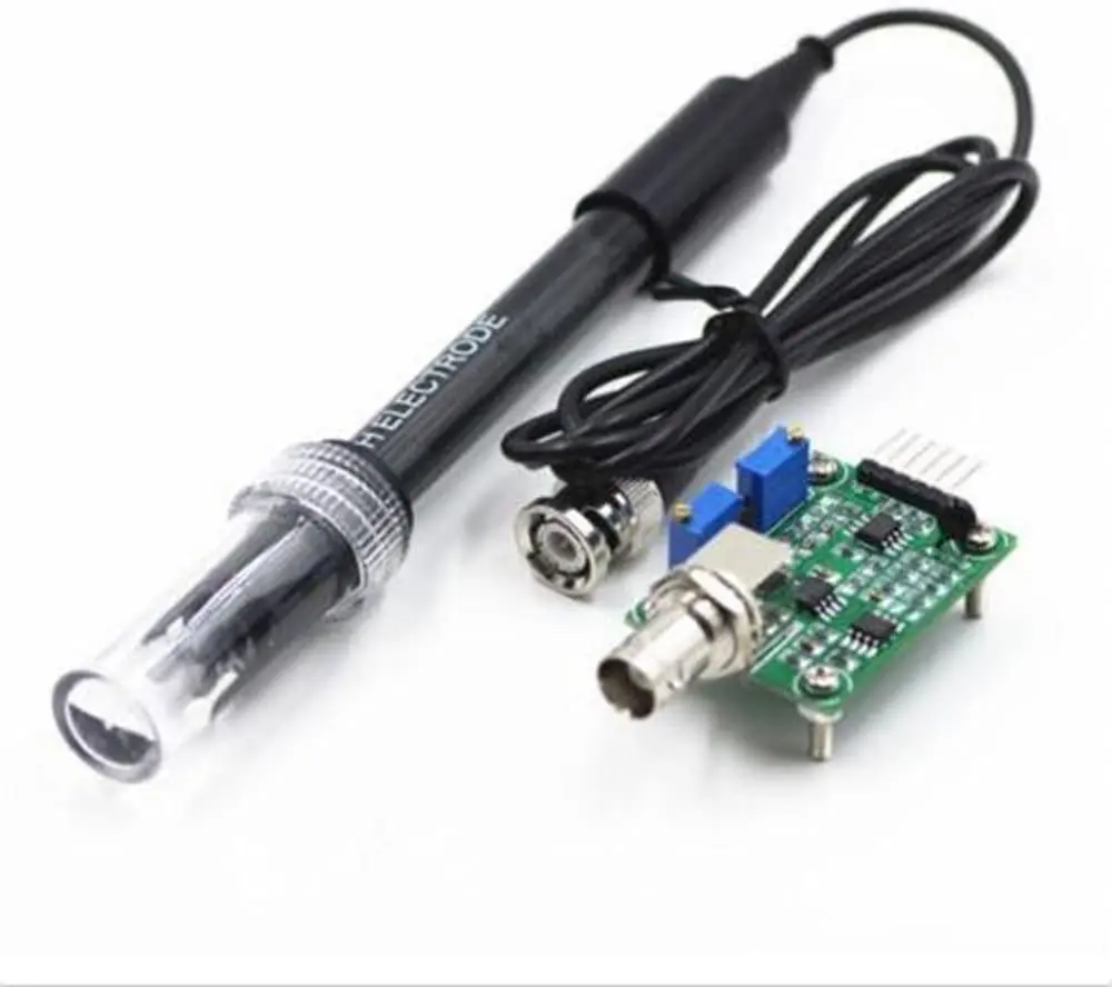 Modulo sensore di rilevamento valore PH liquido Sonda elettrodo PH Scheda di controllo monitoraggio BNC per controllo sonda elettrodo Arduino BNC