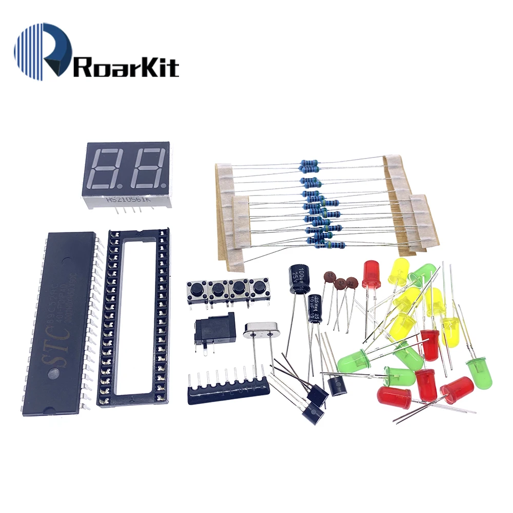 MHT5 Traffic Light Controller Electronic DIY Kit Electromechanical Skills Training Contest STC89C52 51 Single-Chip Microcomputer