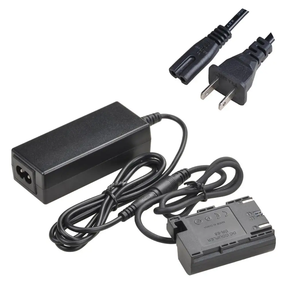 

ACK-E6 ACKE6 AC Power Adapter LP-E6 Dummy Battery for Canon EOS R, R5, R6, EOS 90D, 80D, EOS 70D 7D, 60D 6D, EOS 5D mark III IV