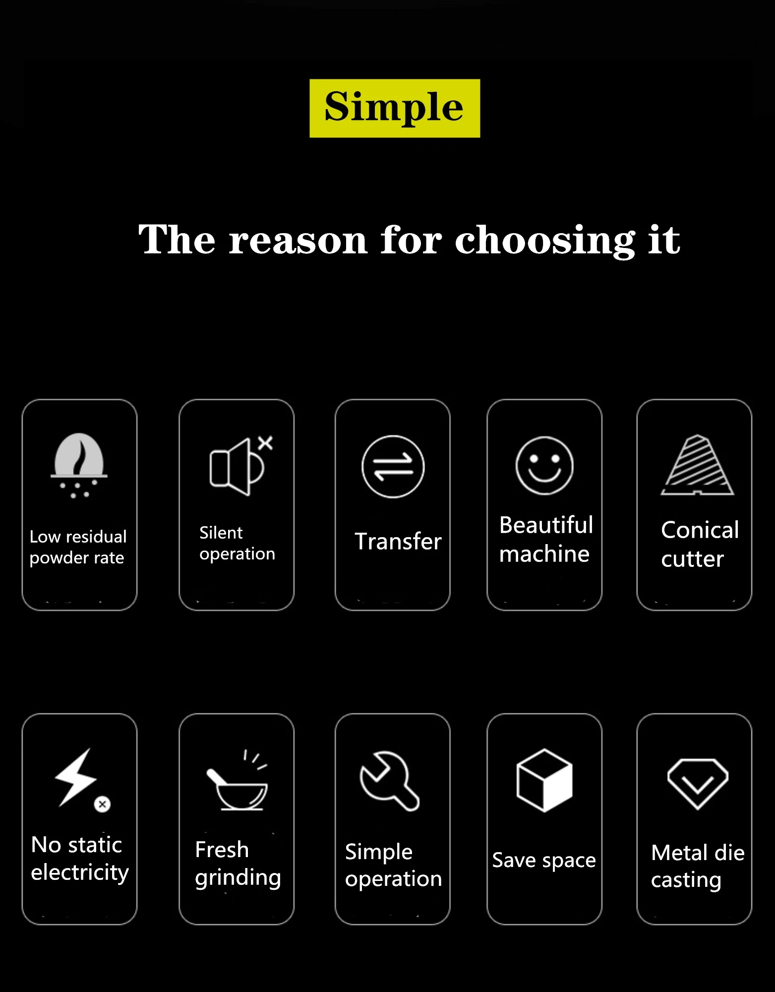 Welhome / WPM مطحنة حبوب القهوة الكهربائية, ماكينة قهوة WPM ، ماكينة قهوة كهربائية ، ماكينة قهوة WPMespresso