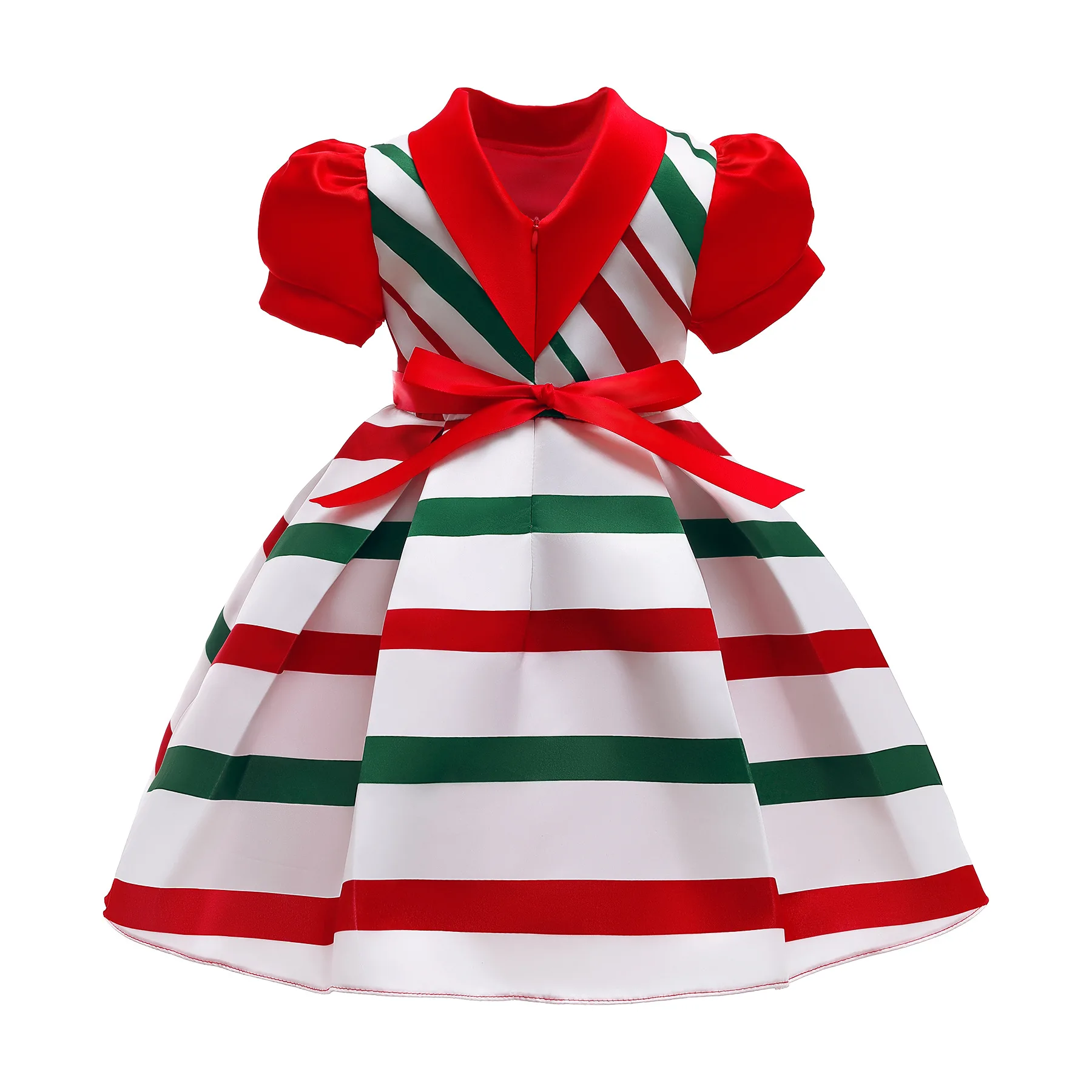 3-10 years old children\'s princess dress girl stripe dress girl baby birthday party Christmas evening dress girl princess dress