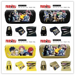 IVYYE Fairy Tail Anime Cosmetics Bags Zipper School Pencil Case Storage Pen Bag Large-capacity Stationery Unisex New Gifts